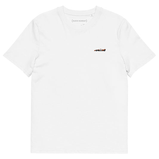 White MCL24 Embroidered T-Shirt - Limited Edition